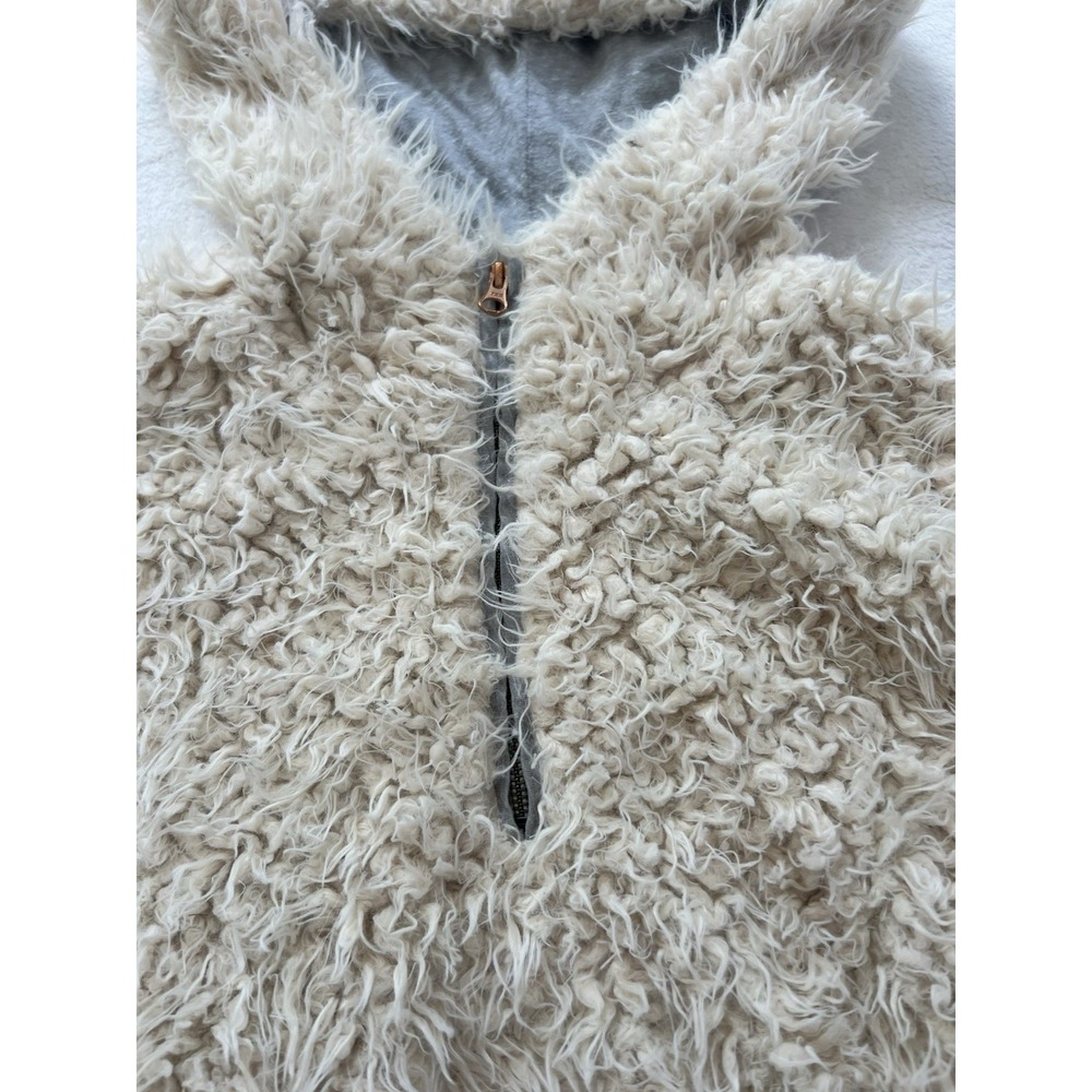 FREE‎ PEOPLE Mountain Peak Fluffy Pullover 1/4 zip White XS - Picture 4 of 16